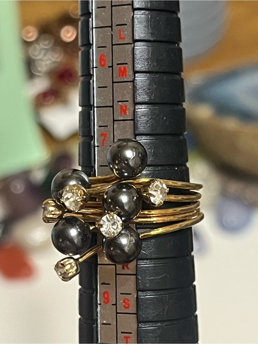 Pearl Rhinestone Ring - Picture 10 of 10